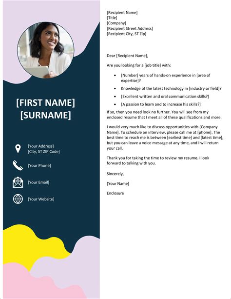 Free Cover Letter Template
